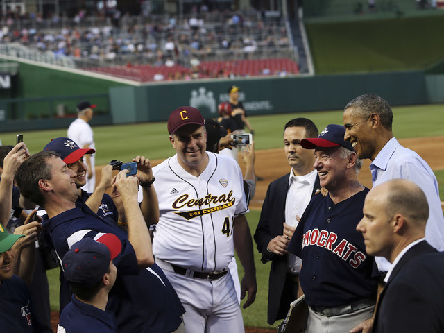 Louisiana Congressman Steve Scalise shot at congressional baseball practice