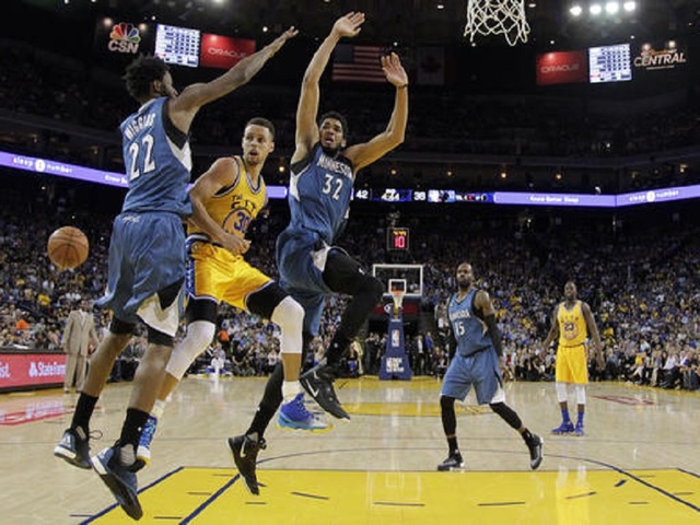 Timberwolves shock Warriors 124-117 in overtime