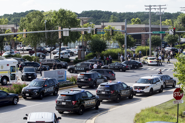 Photos: Gunman opens fire on Maryland newspaper office
